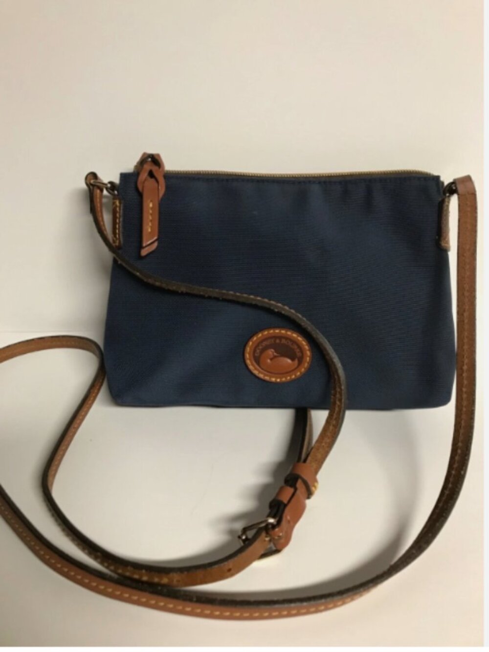 Dooney and Bourke Navy Nylon Crossbody Adj Strap